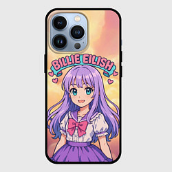 Чехол для iPhone 13 Pro Билли Айлиш в аниме стиле, цвет: 3D-черный
