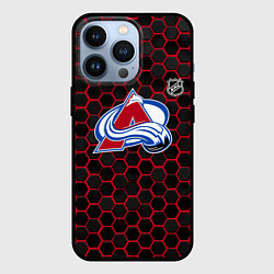 Чехол для iPhone 13 Pro Колорадо Эвеланш - соты с подсветкой, цвет: 3D-черный
