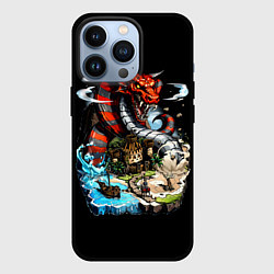 Чехол для iPhone 13 Pro Аспид причала - Герои Меча и Магии 3, цвет: 3D-черный