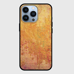 Чехол для iPhone 13 Pro Абстракция - red and yellow spots, цвет: 3D-черный