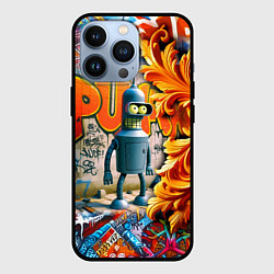 Чехол для iPhone 13 Pro Бендер сгибающий Родригес - граффити, цвет: 3D-черный