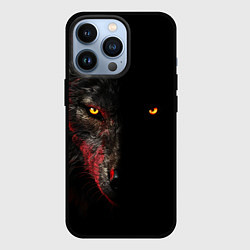 Чехол для iPhone 13 Pro Тень волка, цвет: 3D-черный