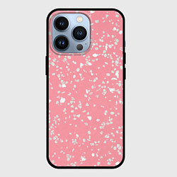 Чехол iPhone 13 Pro Искристый розовый терраццо