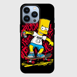 Чехол для iPhone 13 Pro Барт плохой парень - Nirvana, цвет: 3D-черный