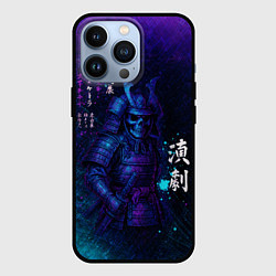 Чехол для iPhone 13 Pro Неоновый призрачный самурай, цвет: 3D-черный
