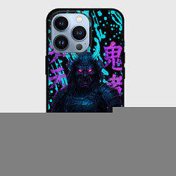 Чехол для iPhone 13 Pro Неоновый киберсамурай, цвет: 3D-черный
