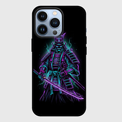 Чехол для iPhone 13 Pro Неоновый электросамурай, цвет: 3D-черный