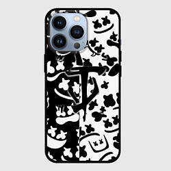 Чехол для iPhone 13 Pro Doom x Marshmello pattern, цвет: 3D-черный