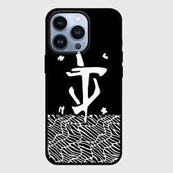 Чехол для iPhone 13 Pro Doom геометрия линии, цвет: 3D-черный