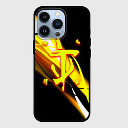 Чехол для iPhone 13 Pro Doom геометрия из полос, цвет: 3D-черный