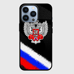 Чехол для iPhone 13 Pro Федерация бокса - триколор, цвет: 3D-черный