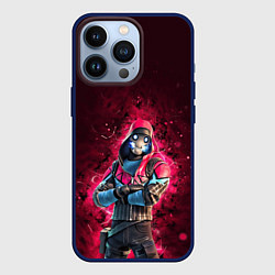 Чехол для iPhone 13 Pro Fortnite Bonehead, цвет: 3D-тёмно-синий