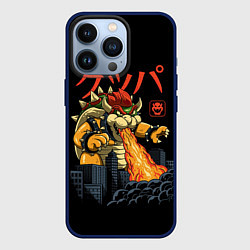 Чехол для iPhone 13 Pro Марио Боузер, цвет: 3D-тёмно-синий