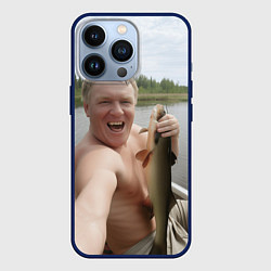 Чехол для iPhone 13 Pro Здоровенный Йаааазь мем, цвет: 3D-тёмно-синий