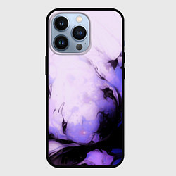 Чехол для iPhone 13 Pro Взрывной индиго светлый, цвет: 3D-черный