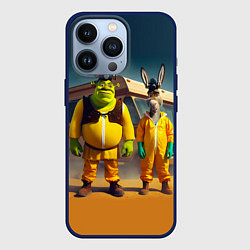 Чехол для iPhone 13 Pro Шрек и Данки пустились во все тяжкие, цвет: 3D-тёмно-синий
