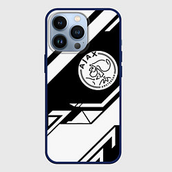 Чехол для iPhone 13 Pro Ajax geometry black, цвет: 3D-тёмно-синий