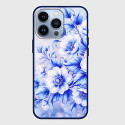 Чехол iPhone 13 Pro Жемчужные нежные цветы