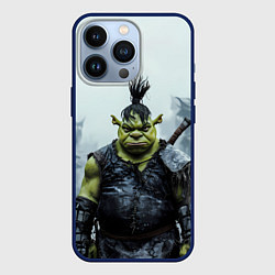 Чехол iPhone 13 Pro Шрек панк в доспехах
