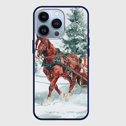 Чехол iPhone 13 Pro Новогодняя лошадка 2026