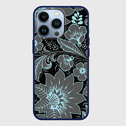 Чехол для iPhone 13 Pro Узор, цвет: 3D-тёмно-синий