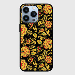 Чехол для iPhone 13 Pro Хохлома, цвет: 3D-черный