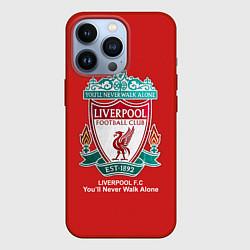 Чехол для iPhone 13 Pro Liverpool, цвет: 3D-красный