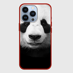 Чехол для iPhone 13 Pro Взгляд панды, цвет: 3D-красный