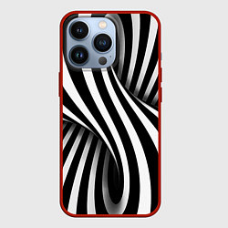 Чехол для iPhone 13 Pro Оптические иллюзии, цвет: 3D-красный