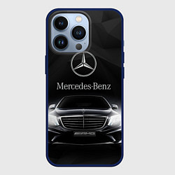 Чехол для iPhone 13 Pro Mercedes, цвет: 3D-тёмно-синий