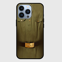 Чехол для iPhone 13 Pro Униформа солдата, цвет: 3D-черный