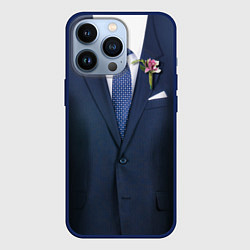 Чехол для iPhone 13 Pro Жених, цвет: 3D-тёмно-синий
