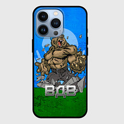 Чехол для iPhone 13 Pro ВДВ, цвет: 3D-черный