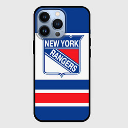 Чехол для iPhone 13 Pro New York Rangers, цвет: 3D-черный