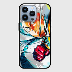 Чехол для iPhone 13 Pro One Punch Man Rage, цвет: 3D-черный