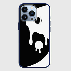 Чехол для iPhone 13 Pro Инь Янь, цвет: 3D-тёмно-синий