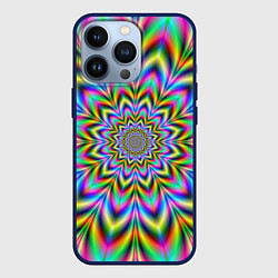 Чехол для iPhone 13 Pro Красочная иллюзия, цвет: 3D-тёмно-синий