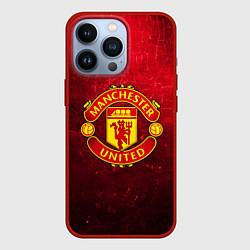 Чехол для iPhone 13 Pro Манчестер Юнайтед, цвет: 3D-красный