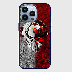 Чехол для iPhone 13 Pro Pirate Station: Flowers, цвет: 3D-тёмно-синий