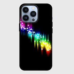 Чехол для iPhone 13 Pro Блики, цвет: 3D-черный