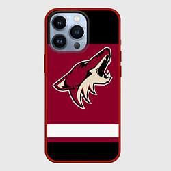 Чехол для iPhone 13 Pro Arizona Coyotes, цвет: 3D-красный