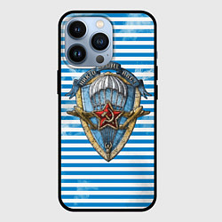 Чехол для iPhone 13 Pro ВДВ, цвет: 3D-черный