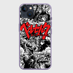 Чехол для iPhone 14 Plus Berserk, цвет: 3D-серый