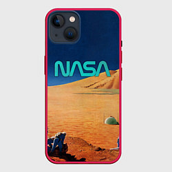 Чехол для iPhone 14 Plus NASA on Mars, цвет: 3D-малиновый