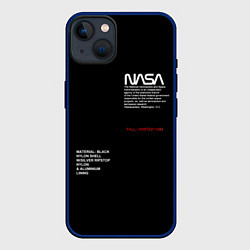 Чехол для iPhone 14 Plus NASA, цвет: 3D-тёмно-синий