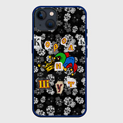 Чехол для iPhone 14 Plus Король и Шут, цвет: 3D-тёмно-синий