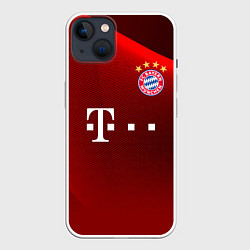 Чехол для iPhone 14 Plus BAYERN MUNCHEN, цвет: 3D-белый