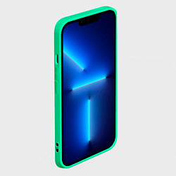 Чехол для iPhone 14 Plus NASA БЕЛАЯ ФОРМА, цвет: 3D-мятный — фото 2