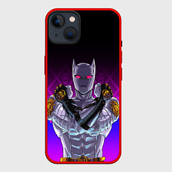 Чехол для iPhone 14 Plus JOJO KILLER QUEEN КОРОЛЕВА УБИЙЦА FIRE STYLE, цвет: 3D-красный