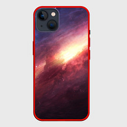 Чехол для iPhone 14 Plus Рождение звезды, цвет: 3D-красный